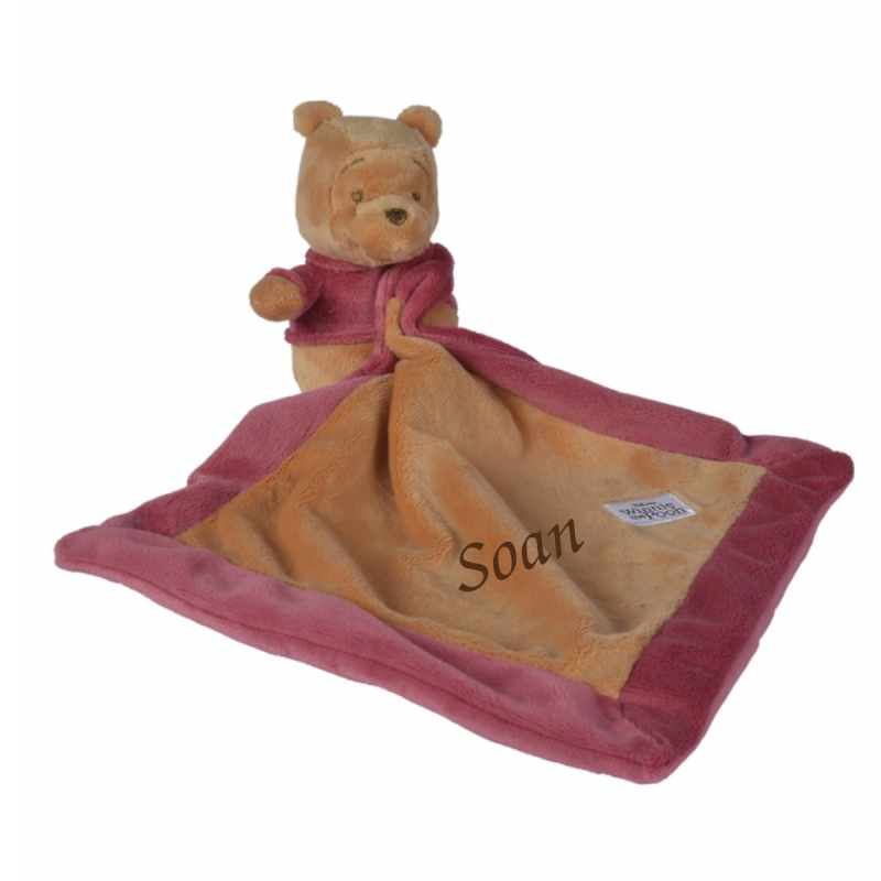 - winnie pooh - plush with comforter yellow red 30 cm  